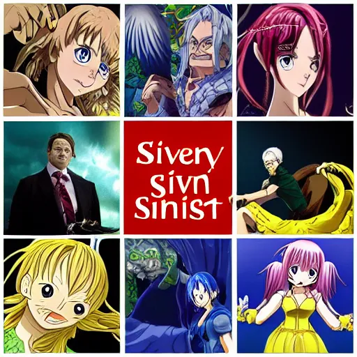 Prompt: seven deadly sins personified