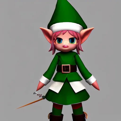 Image similar to cute fumo elf who is an expert apothecary, potionmaker, npc, vray caustics