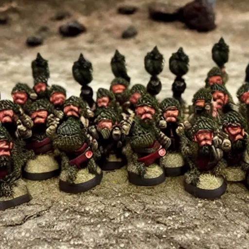 Prompt: army of dwarfs