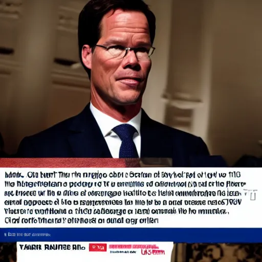 Image similar to Mark Rutte as Satan