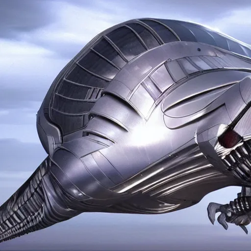 Image similar to ultra realistic alien monster spaceship