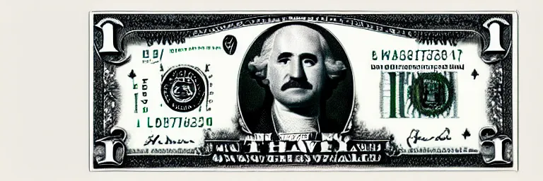 Image similar to Steve harvey as George Washington on the 1 dollar bill