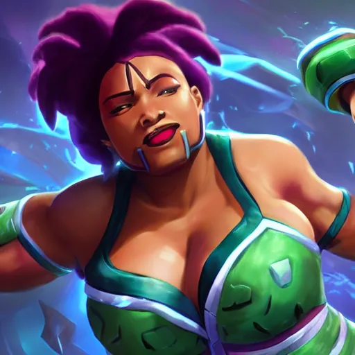 Illaoi from league of legends, Stable Diffusion