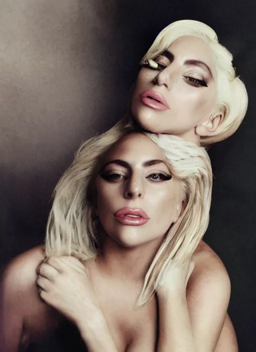 Image similar to lady gaga photoshoot by annie leibovitz