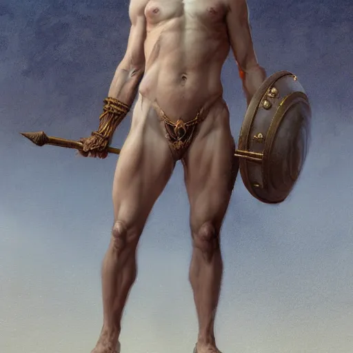 Image similar to ''body portrait of the minotaur, greek mythology, greece, fantasy, dungeons and dragons, d & d, digital painting, artstation, concept art, sharp focus, illustration, art by greg rutkowski and alphonse mucha''