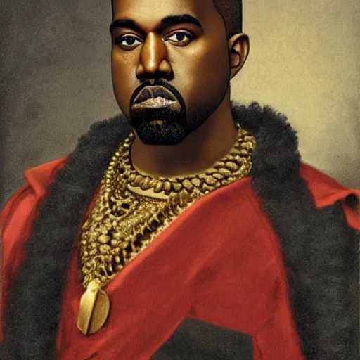 Prompt: kanye west as the emperor of the french, François Gérard