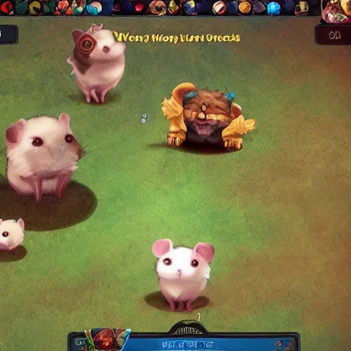 Image similar to pudge hamster. dota 2