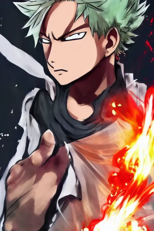 Image similar to bakugou in jojo