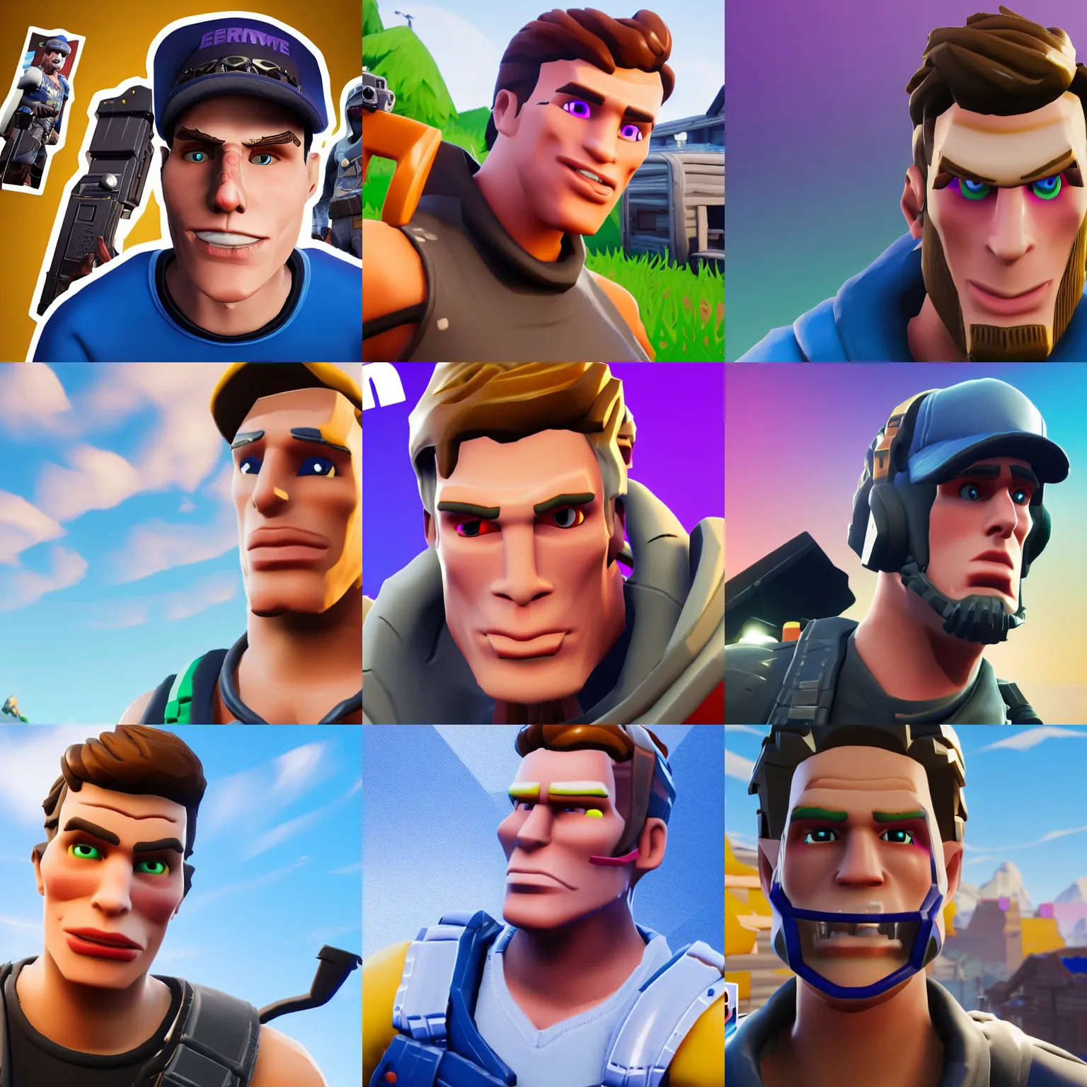 Prompt: close up screenshot of jerma985 in fortnite, gaming, detailed, 4k