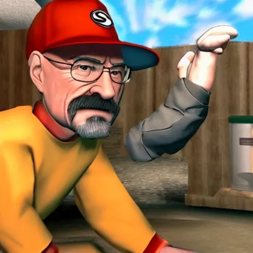 Image similar to Walter White in Super Smash Bros