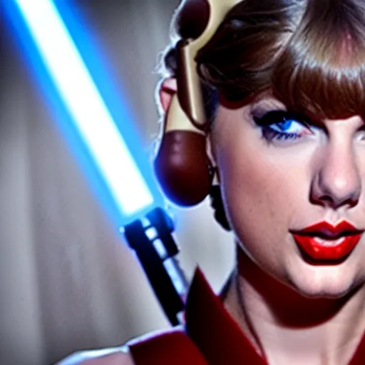 Image similar to taylor swift as princess leia in star wars, 8 k resolution, cinematic lighting, anatomically correct