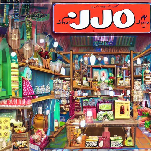 Prompt: jojo's bazaar venture