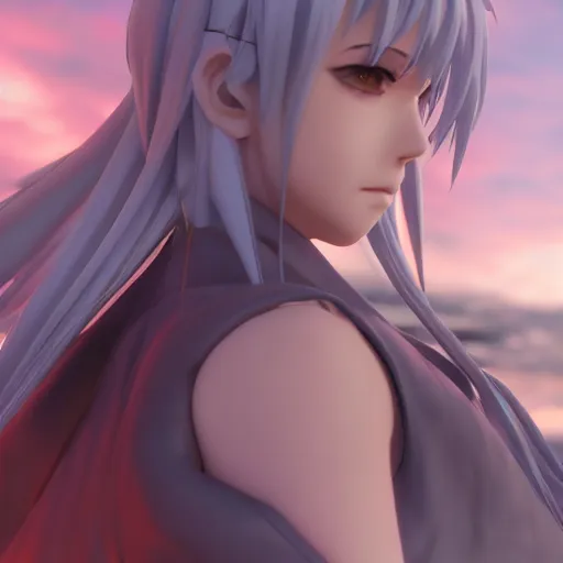 Image similar to emia shiro from fate / stay night, ufotable art style, 8 k, octane render, unreal engine 5, cinematic, full hd, ultra realistic, ultra detailed, 8 k 3 d