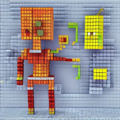 Prompt: russian misty galaxy aluminum citron, by georgia o'keefee and jean - michel basquiat, 2 d game art, voxel