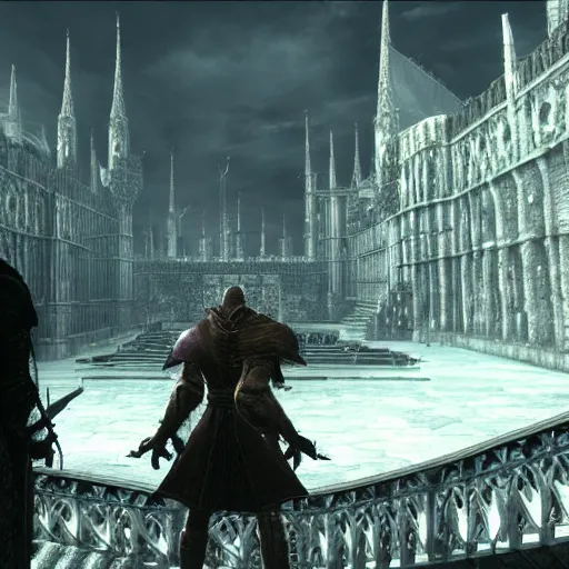 Prompt: anor londo