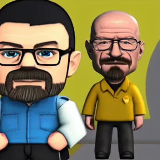 Prompt: walter white as a mii