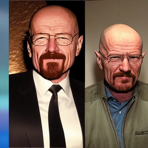 Image similar to walter white with donald trump