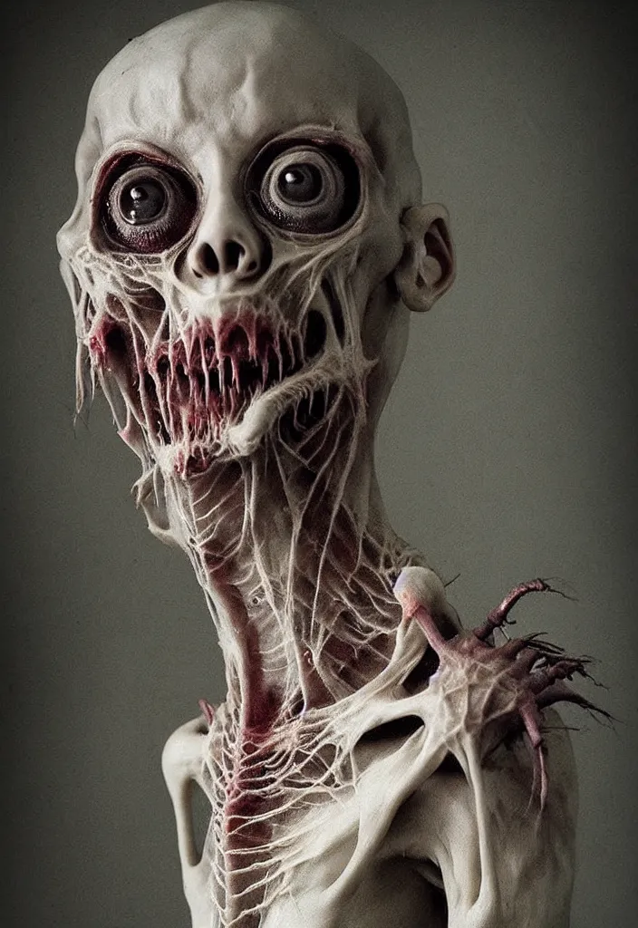 Image similar to a strange eerie magical scary creature in an eerie uncanny hell, horror, concept art, detailed, award - winning, cinematic, translucent neon, by emil melmoth