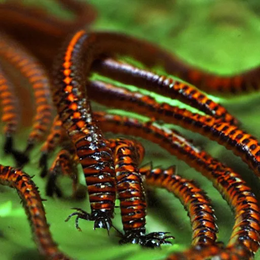 Image similar to undiscovered species of centipede