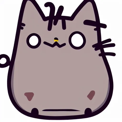 Prompt: Pusheen the cat as a pokemon illustration