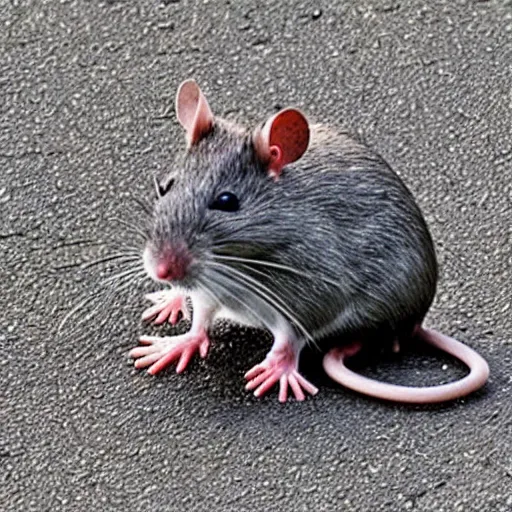 Prompt: rat suffering ptsd