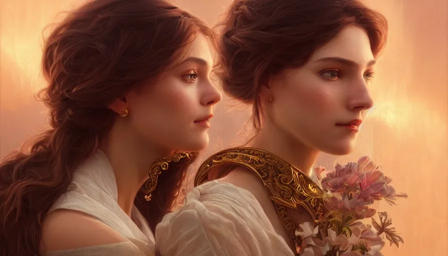 Image similar to perfectly-centered-Portrait of a most beautiful woman it the world, intricate, highly detailed, digital painting, artstation, concept art, smooth, sharp focus, illustration, Unreal Engine 5, 8K, art by artgerm and greg rutkowski and alphonse mucha