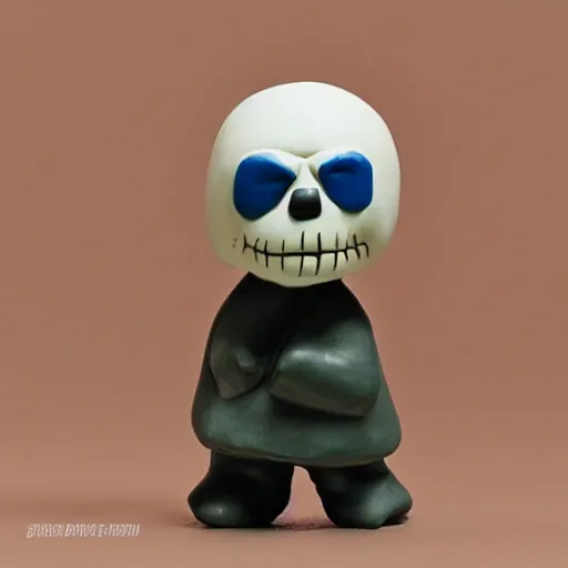 Prompt: a ceramic figure of sans