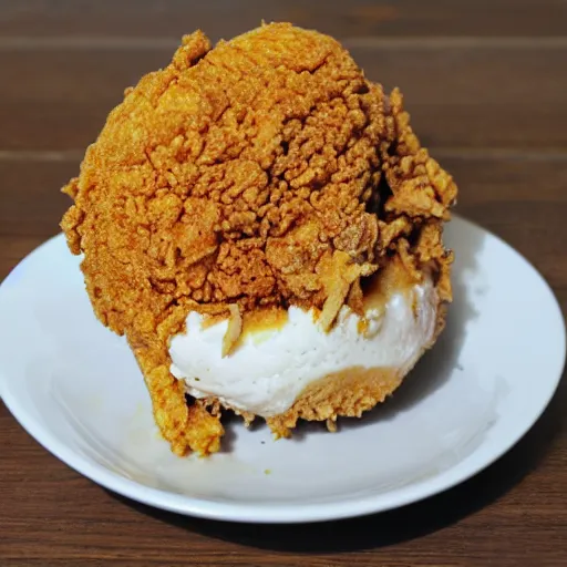 Image similar to fried chicken ice cream