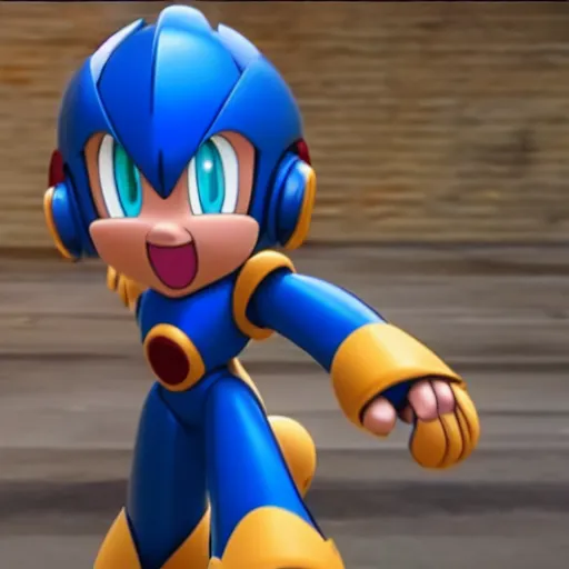 Image similar to live action mega man movie