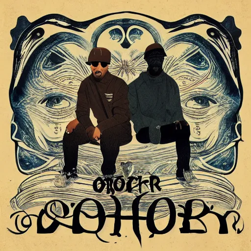 Image similar to o'brother you and i album cover, in the style of hip - hop,