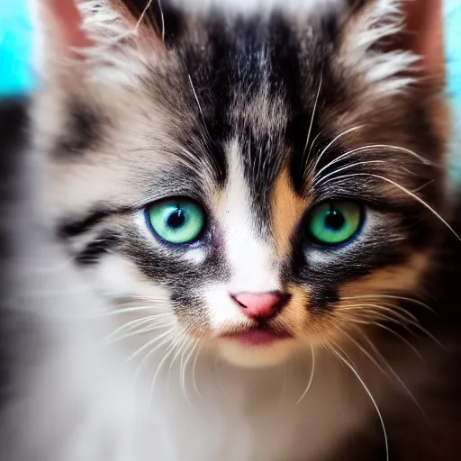 Image similar to the cutest kitten ever born, extremely detailed, soft focus, 8k resolution