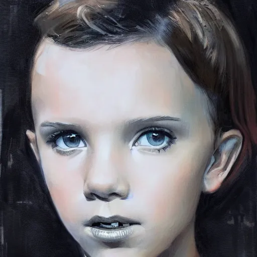 Prompt: portrait of millie bobby brown, artwork by guy denning and charlie bowater,