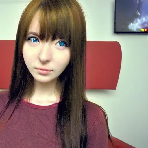 Prompt: 2 4 0 p footage, 2 0 0 6 youtube video, low quality photo, anime girl in real life, 3 d anime girl