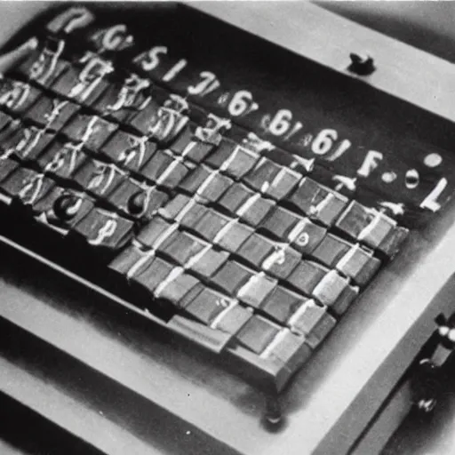 Image similar to Archive photo of a British encryption device. 1943.