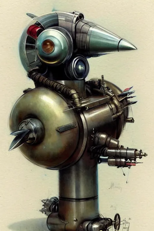 Image similar to ( ( ( ( ( 1 9 5 0 s retro future jet engine robot. muted colors. ) ) ) ) ) by jean - baptiste monge!!!!!!!!!!!!!!!!!!!!!!!!!!!!!!