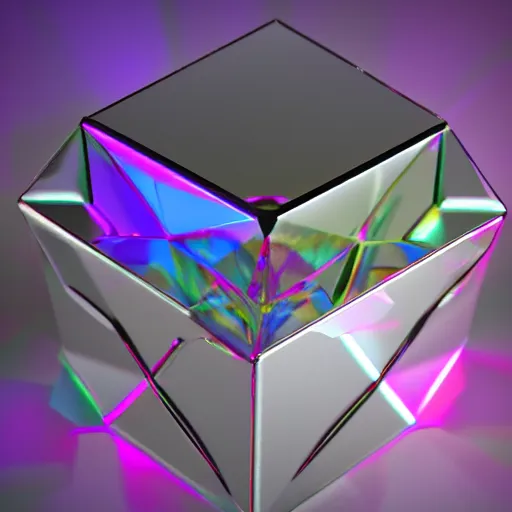 Prompt: Laser shining through a glass prism octahedron with amazing refractions, unreal engine, hyperrealistic, uhd, lasers