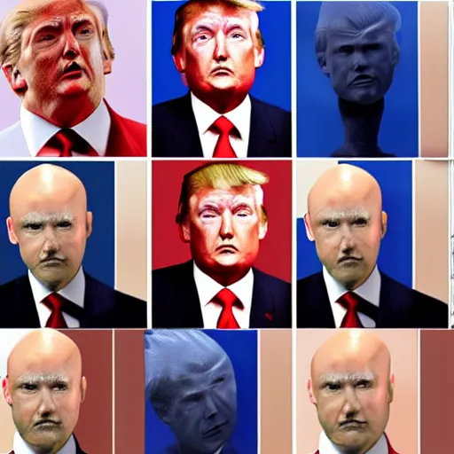 Image similar to bald donald trump