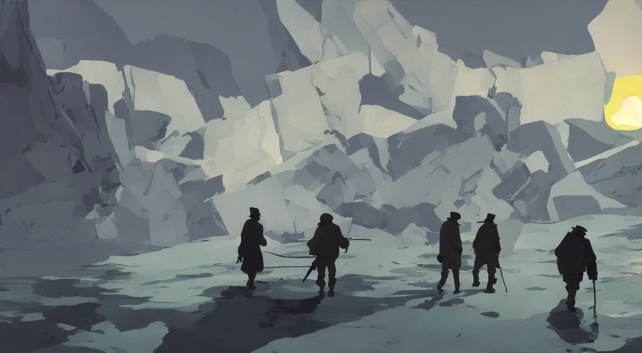 Prompt: ernest shackleton in cuba, 1 9 0 0, genndy tartakovsky, atey ghailan, goro fujita, studio ghibli, rim light, morning lighting, clear focus, very coherent