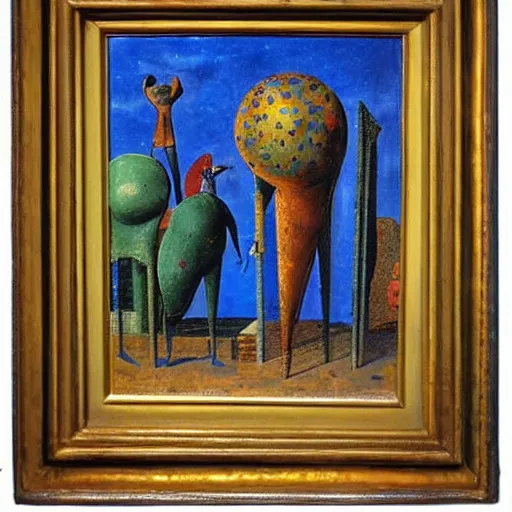 Image similar to a Max Ernst painting