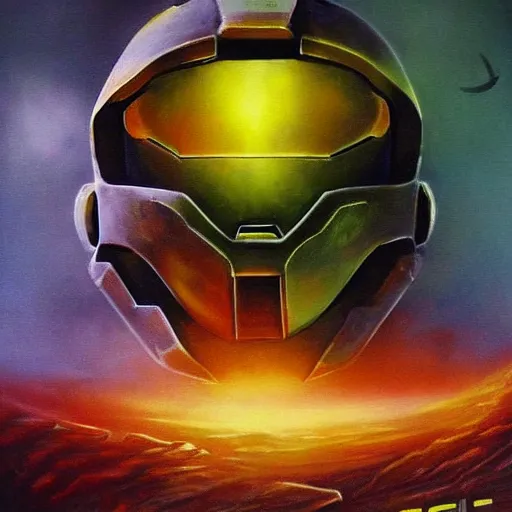 Image similar to halo 3 1 9 7 0 s scifi style detailed painting