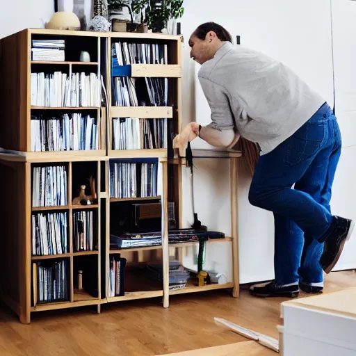 how to assemble ikea furniture, magazine photo Stable Diffusion OpenArt