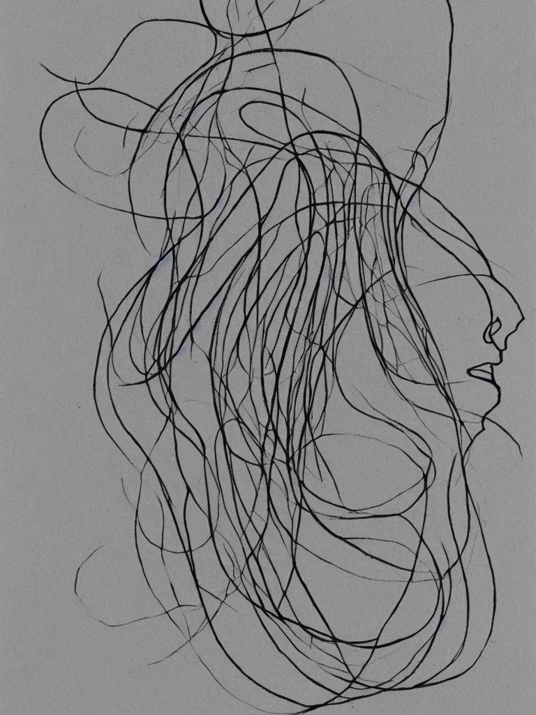 Image similar to single line portrait inspired by differantly, flowsofly and subhankar