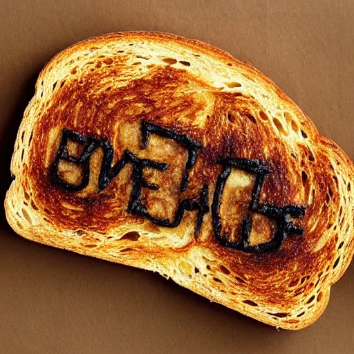 Image similar to imagine a piece of toast with a jesus burned into the bread