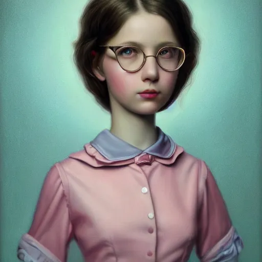 Prompt: a portrait of an intelligent young women, pastel colors highly detailed, ultra realistic digital painting, artstation, concept art, pop, smooth, sharp focus, illustration, art by mark ryden 3 d 8 k ultra detailed