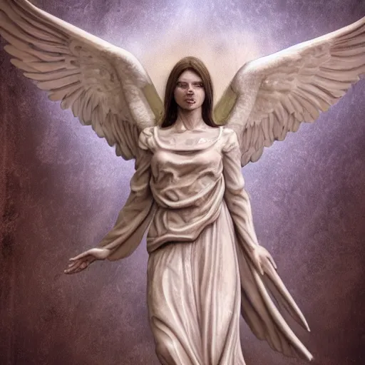 Image similar to Seraphim, Hyper Detailed, Photo Realistic, Horror, Light