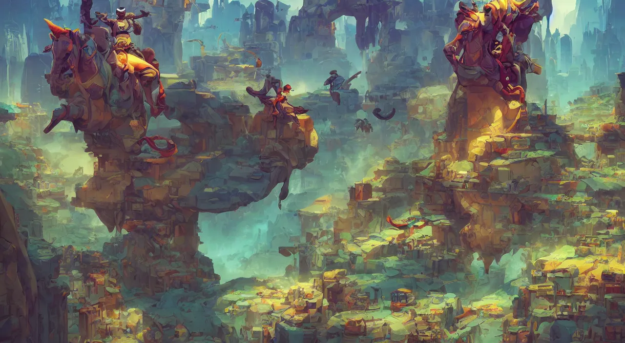 Image similar to arabian marketplace vivid tissu color fabric greeble block jungle dirt ground wood wall fortress volume lighting shine video game icon, 2 d game art gta cover, official fanart behance hd artstation by jesper ejsing, by rhads, makoto shinkai and lois van baarle, ilya kuvshinov, rossdraws