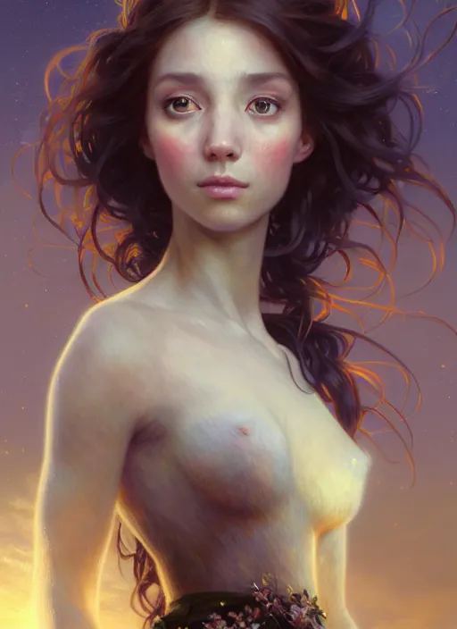 Prompt: highly detailed portrait of princess with long hairs, stephen bliss, unreal engine, fantasy art by greg rutkowski, and renoir loish, rhads, ferdinand knab, makoto shinkai and lois van baarle, ilya kuvshinov, rossdraws, tom bagshaw, alphonse mucha, global illumination, radiant light, detailed and intricate environment