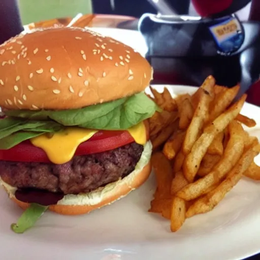 Prompt: a really,really,really,good!!!! and delicious burger,close up shot