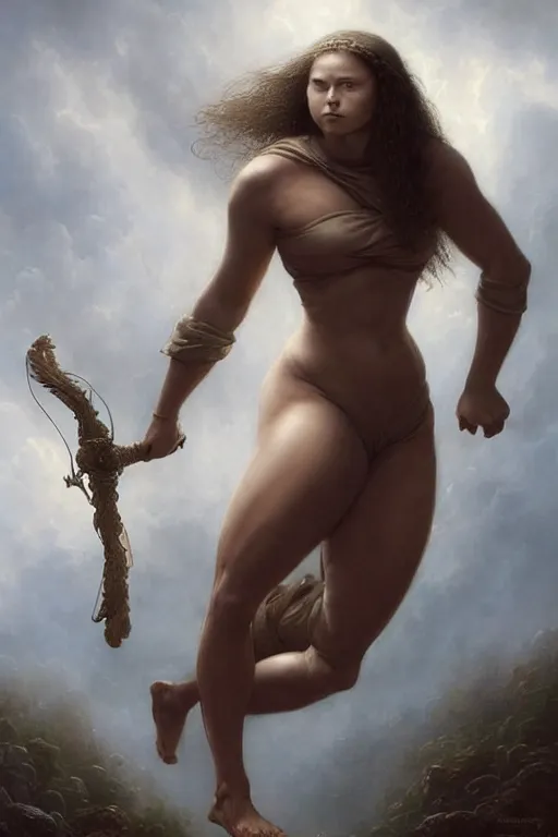 Prompt: greta thunberg Beautiful muscular Chonky heroine with thick thighs and large breasts - in the style of greg rutkowski, by Gustave Doré, by Marco Turini, by Artgerm, Deviantart in the style of Tom Bagshaw, Cedric Peyravernay, Peter Mohrbacher by William-Adolphe Bouguereau, by frank frazetta, symetrical features, joyful 4k