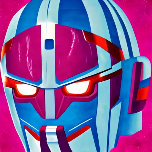 Prompt: chiho aoshima optimus prime, digital art